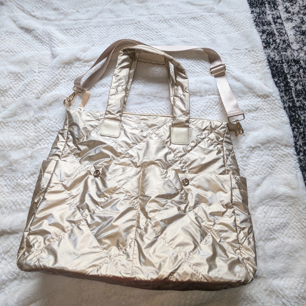 Chico's Shimmering Gold Tote